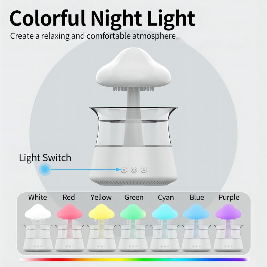 BLOOM&BEAM™-Relax Cloud Rain Diffuser Humidifier