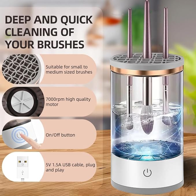 BLOOM&BEAM™-Electric Makeup Brush Cleaner