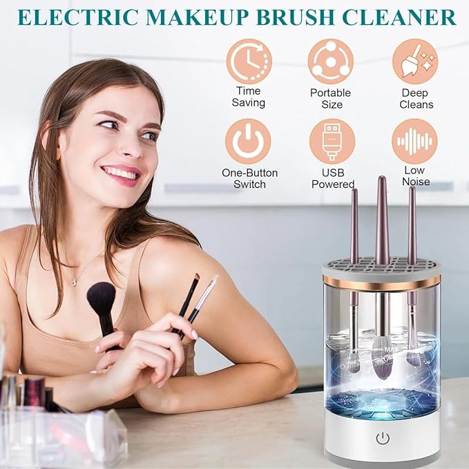 BLOOM&BEAM™-Electric Makeup Brush Cleaner